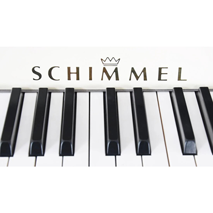 SCHIMMEL C 121 ELEGANCE MANHATTAN 121 CM Parlak Beyaz Duvar Piyanosu